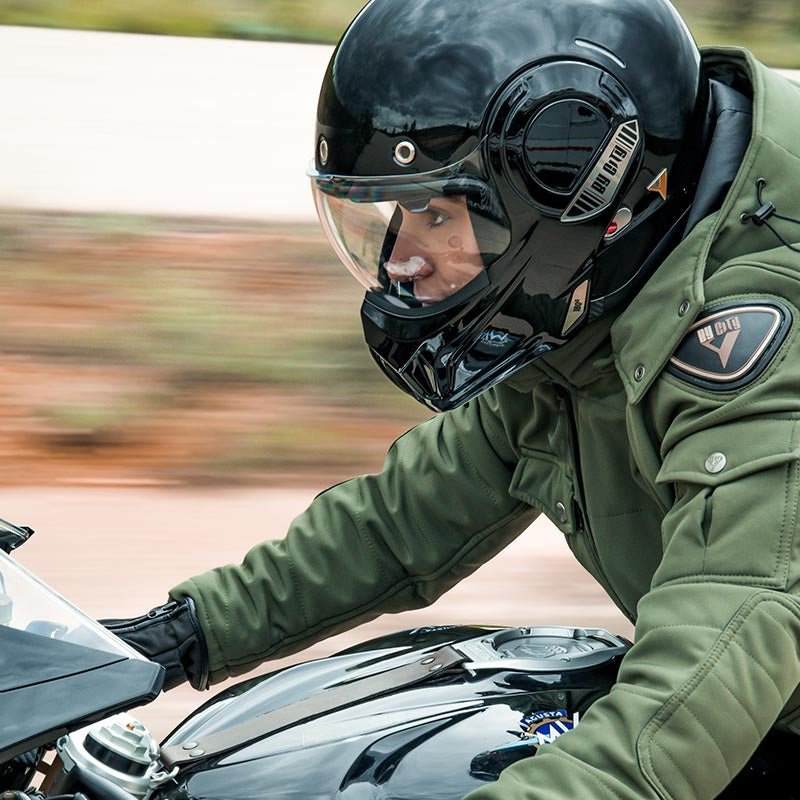 By City 180 Tech Flip Front Helmet - Black - available at Veloce Club