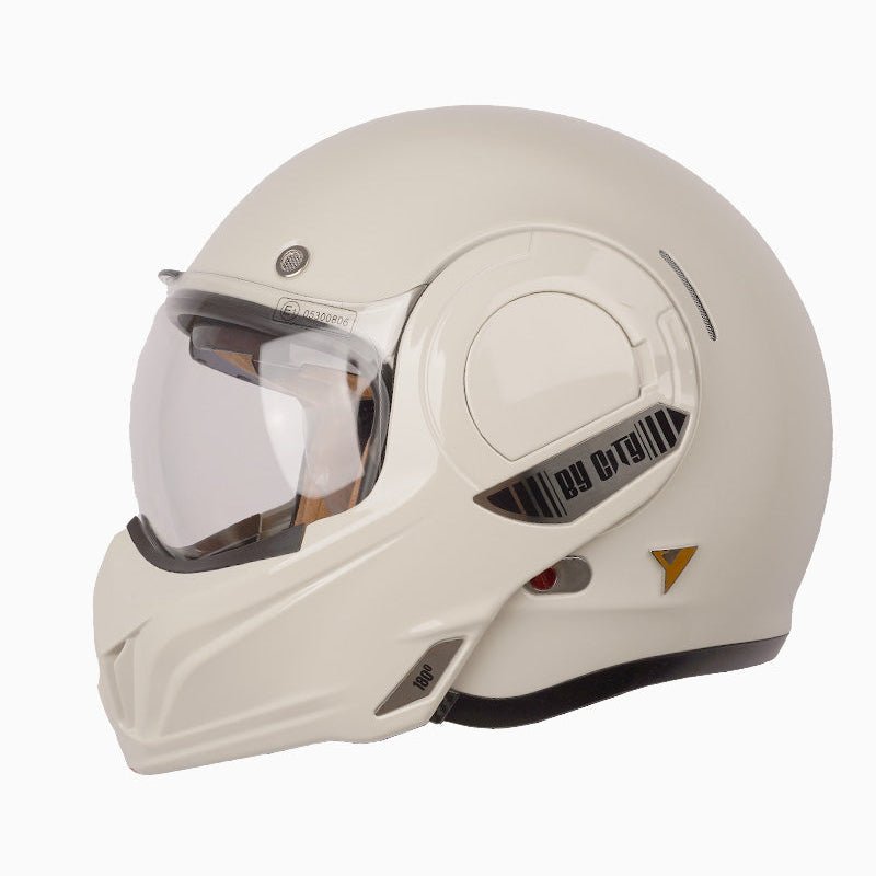 By City 180 Tech Flip front Helmet in Bone - available at Veloce Club