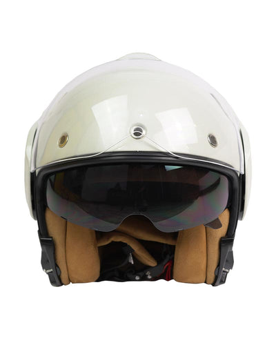 By City 180 Tech Motorcycle Helmet in Bone | Veloce Club