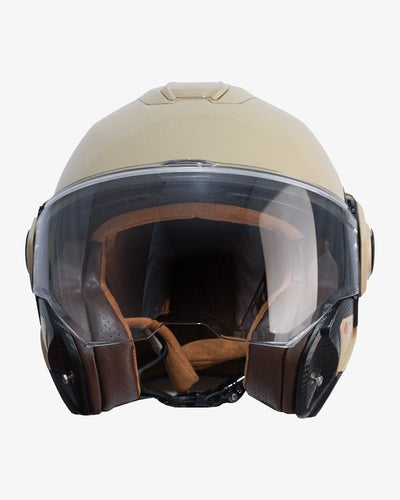 By City 180 Tech II Flip front Helmet in Beige | Veloce Club
