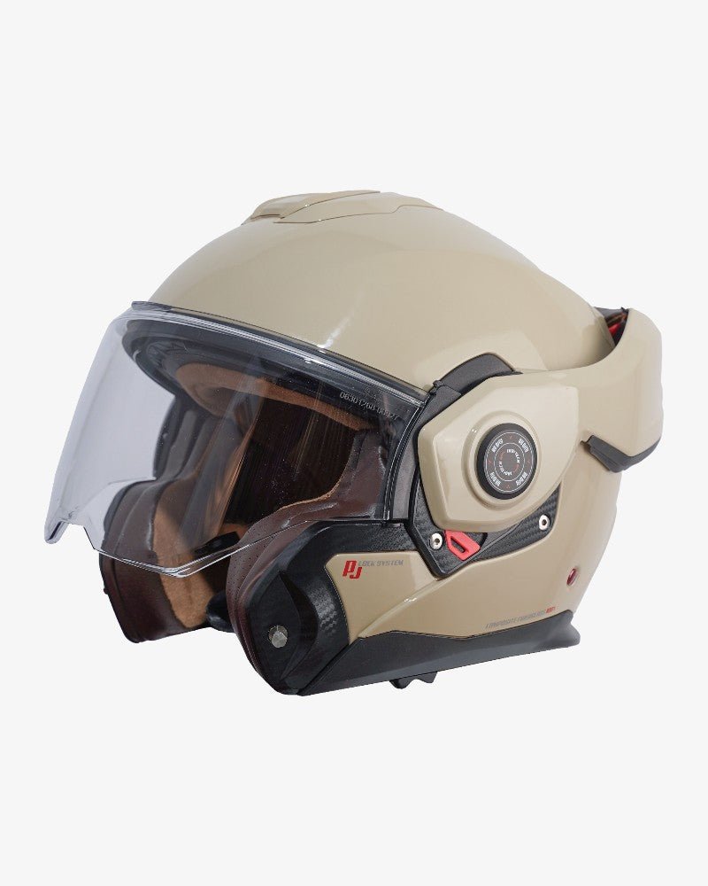 By City 180 Tech II Flip front Helmet in Beige | Veloce Club