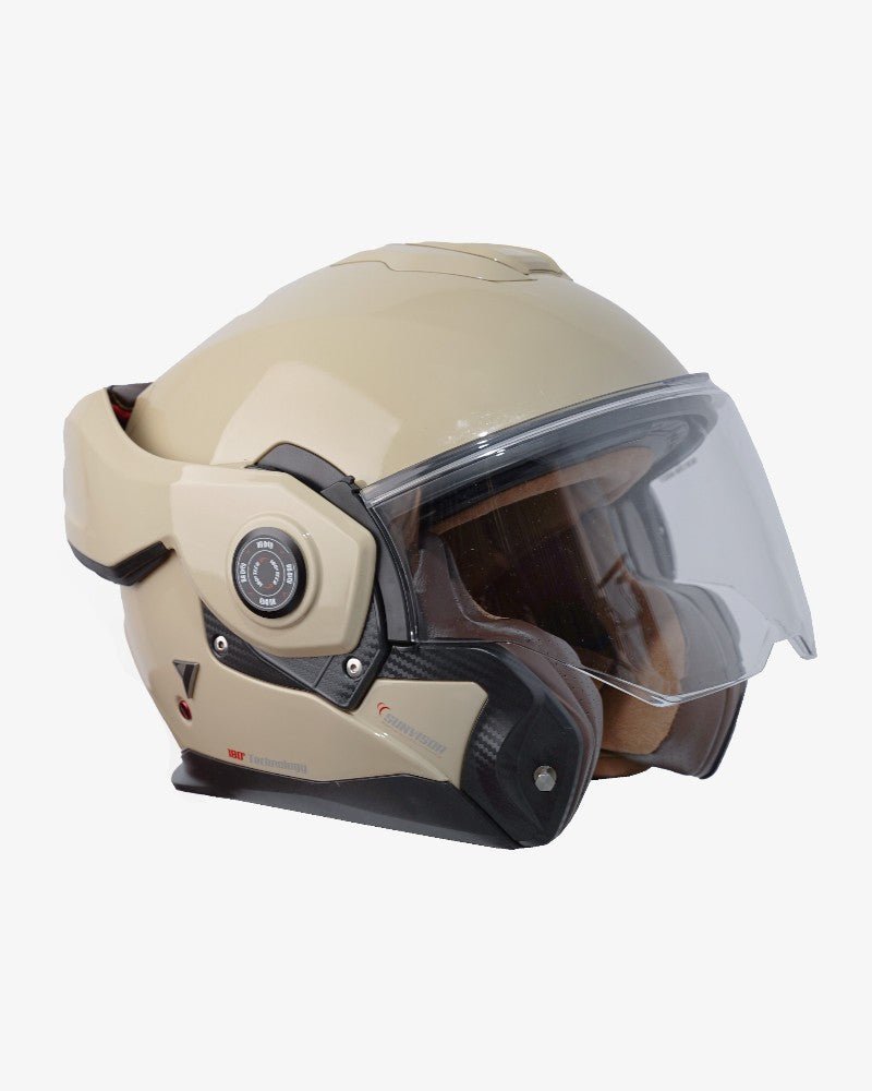 By City 180 Tech II Flip front Helmet in Beige | Veloce Club