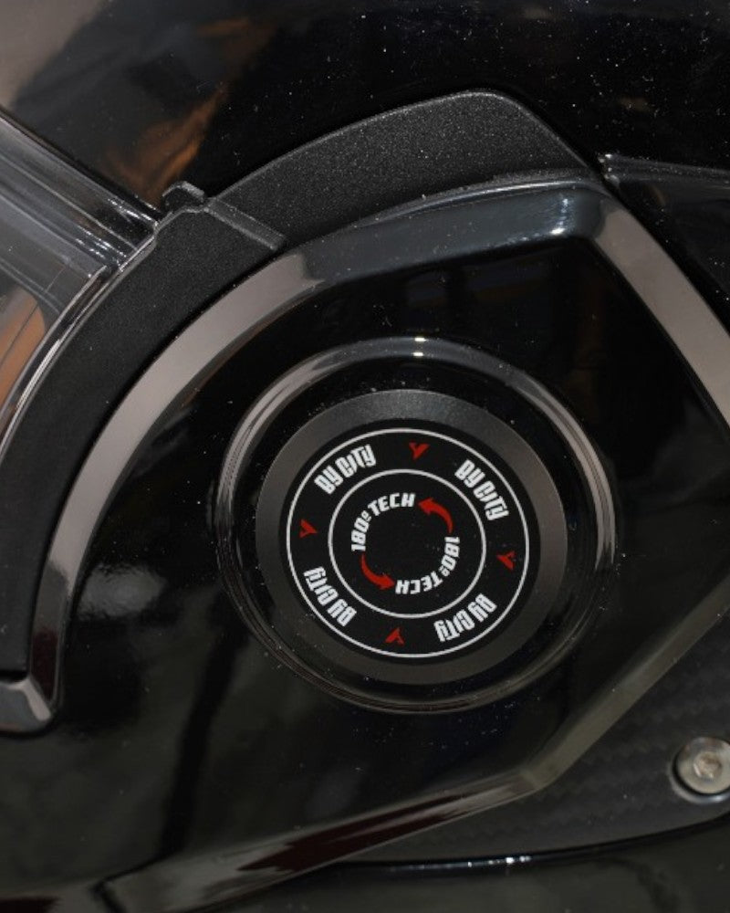 By City 180 Tech II Flip front Helmet in Gloss Black | Veloce Club