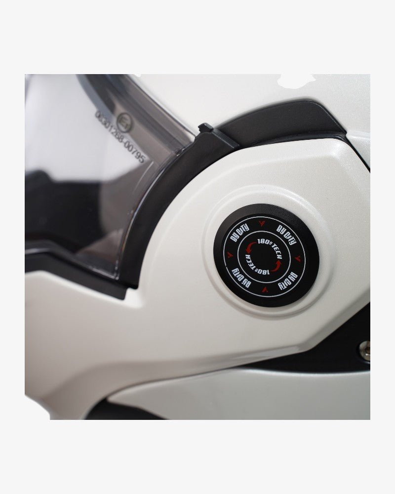 By City 180 Tech II Flip front Helmet in Pearl White | Veloce Club