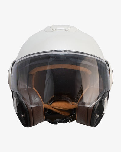 By City 180 Tech II Flip front Helmet in Pearl White | Veloce Club