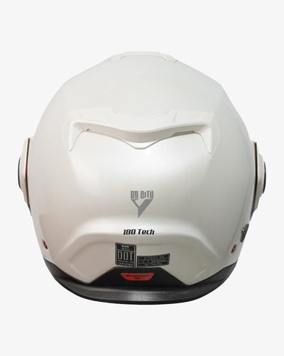 By City 180 Tech II Flip front Helmet in Pearl White | Veloce Club
