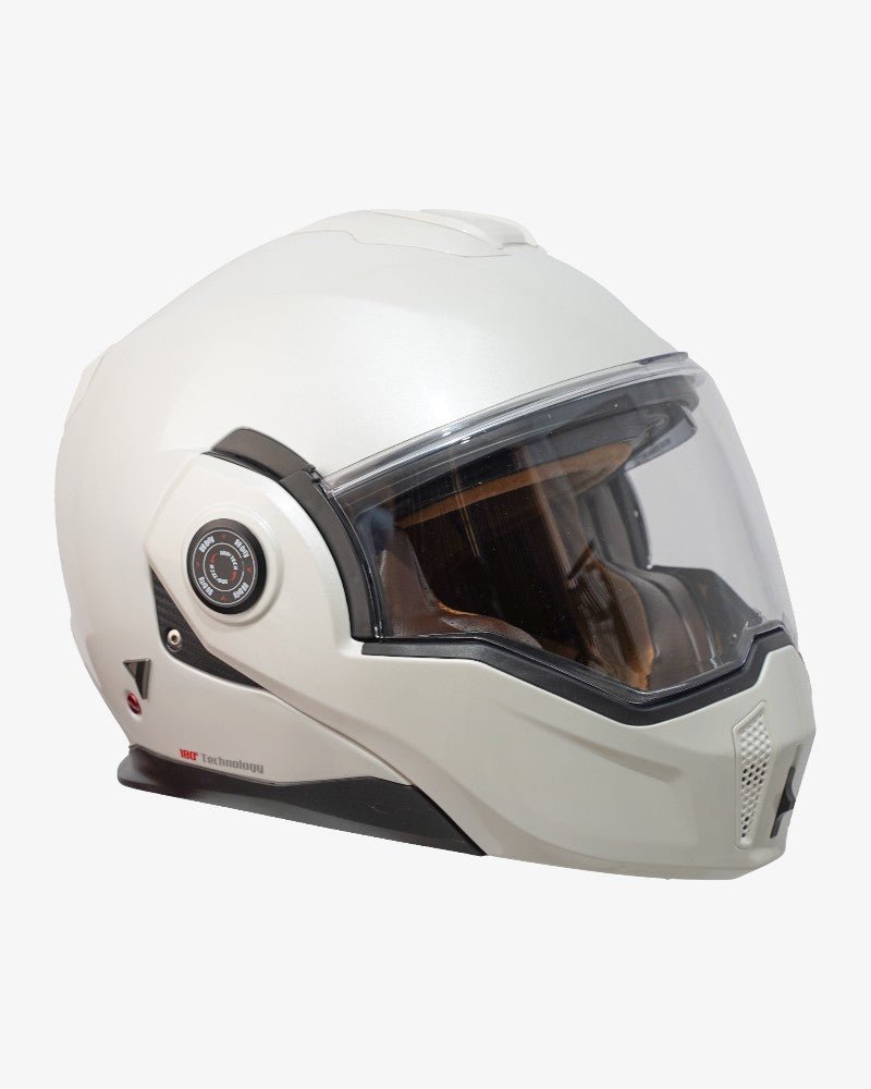 By City 180 Tech II Flip front Helmet in Pearl White | Veloce Club