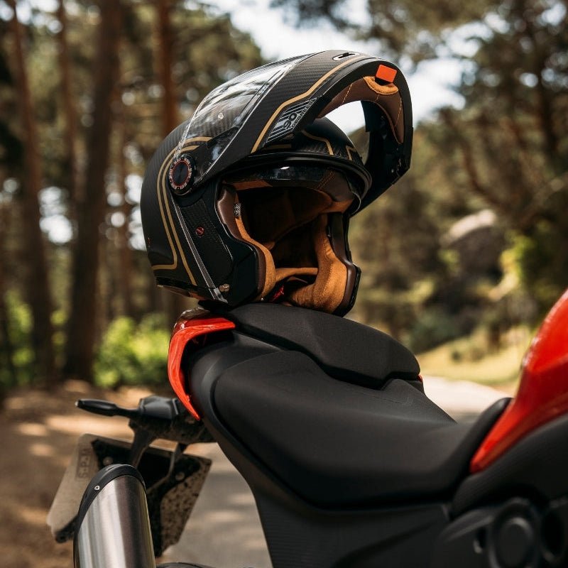 By City 90 Degrees Helmet - Gold Carbon - available at Veloce Club