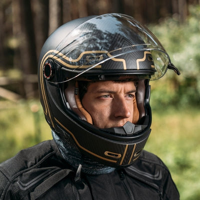 By City 90 Degrees Helmet - Gold Carbon - available at Veloce Club