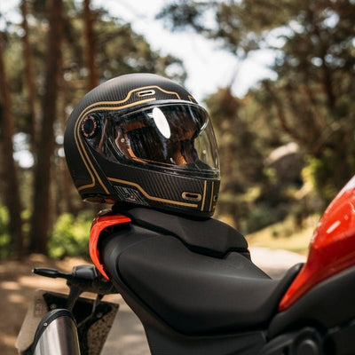 By City 90 Degrees Helmet - Gold Carbon - available at Veloce Club