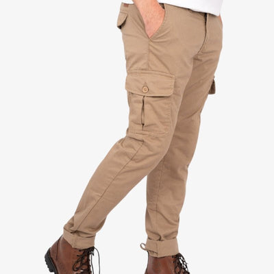 By City Army Man Cargo Trousers Sand | Veloce Club