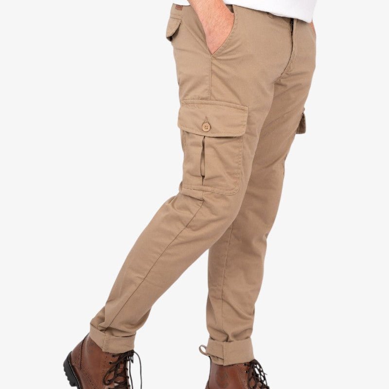 By City Army Man Cargo Trousers Sand | Veloce Club