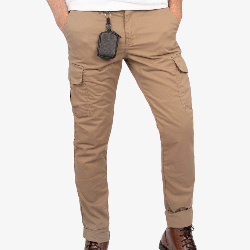 By City Army Man Cargo Trousers Sand | Veloce Club