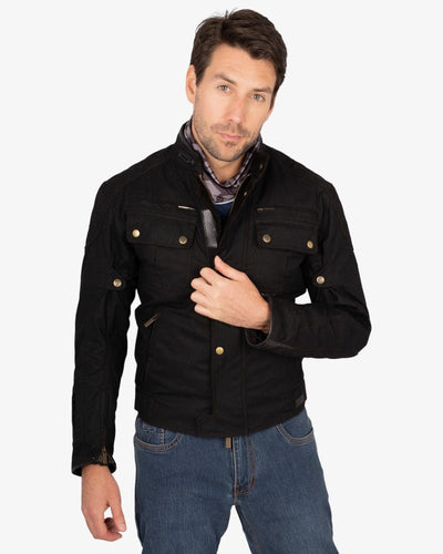 By City Belfast III Motorcycle Jacket in Black | Veloce Club