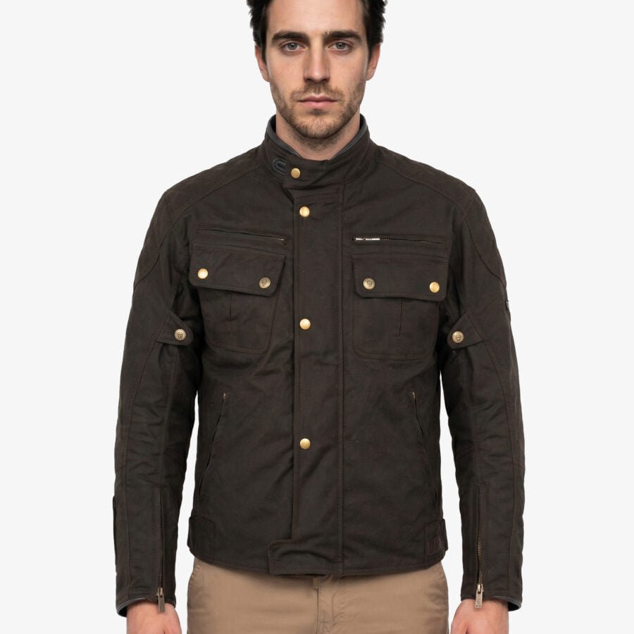 By City Belfast III Motorcycle Jacket in Green | Veloce Club