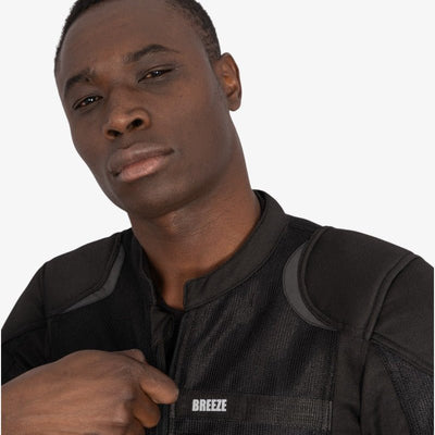 By City Breeze Motorcycle Jacket in Black | Veloce Club