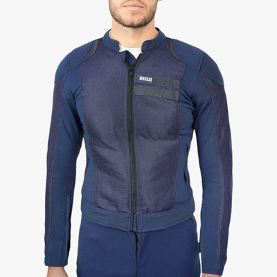 By City Breeze Motorcycle Jacket in Blue | Veloce Club