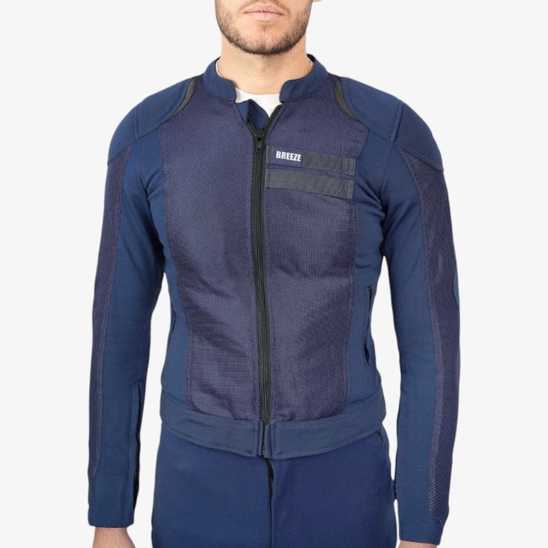 By City Breeze Motorcycle Jacket in Blue | Veloce Club