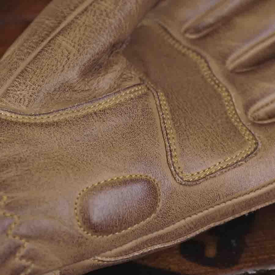 By City Elegant Motorcycle Gloves in Tan