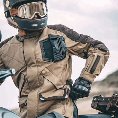 By City Emirates Touring Textile Jacket in Brown 