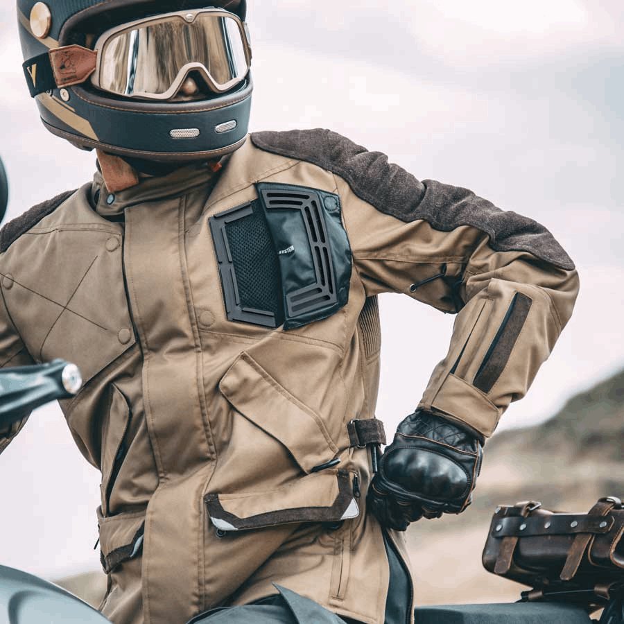 By City Emirates Touring Textile Jacket in Brown 