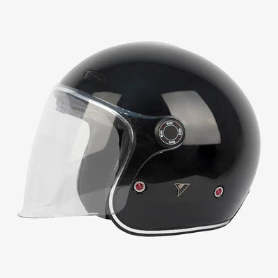 By City Metropolitan Matt Black Open Face Helmet | Veloce Club