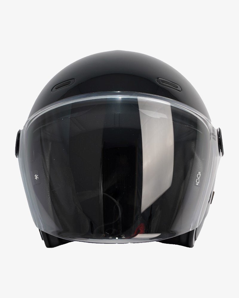 By City Metropolitan Matt Black Open Face Helmet | Veloce Club