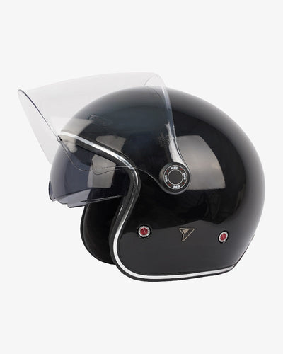 By City Metropolitan Matt Black Open Face Helmet | Veloce Club
