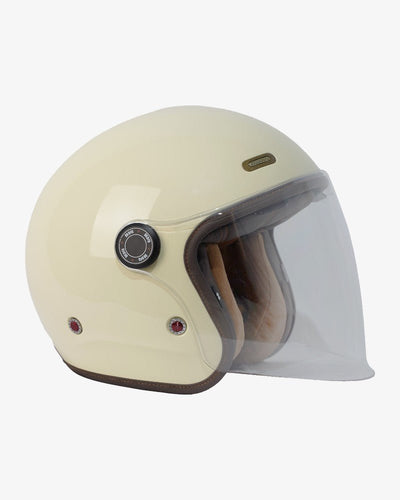 By City Metropolitan Helmet in Gloss Cream | Veloce Club
