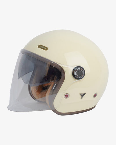 By City Metropolitan Helmet in Gloss Cream | Veloce Club