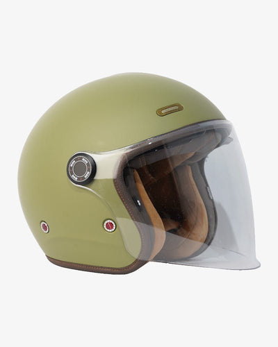 By City Metropolitan Green Open Face Helmet | Veloce Club