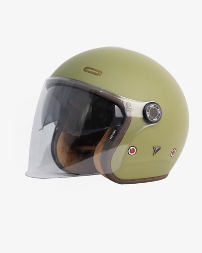 By City Metropolitan Green Open Face Helmet | Veloce Club