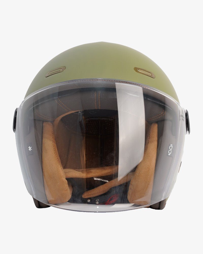 By City Metropolitan Green Open Face Helmet | Veloce Club
