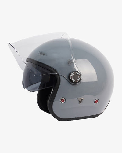By City Metropolitan Grey Open Face Helmet | Veloce Club