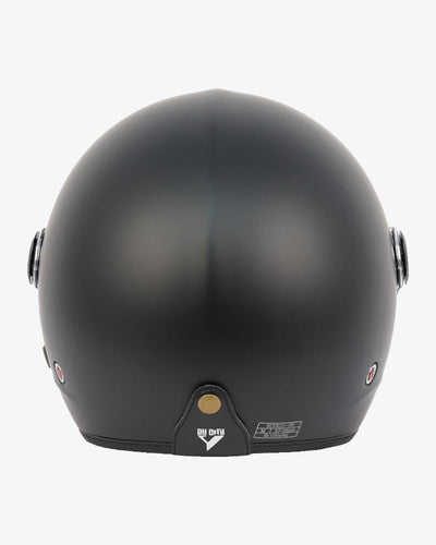 By City Metropolitan Matt Black Open Face Helmet | Veloce Club