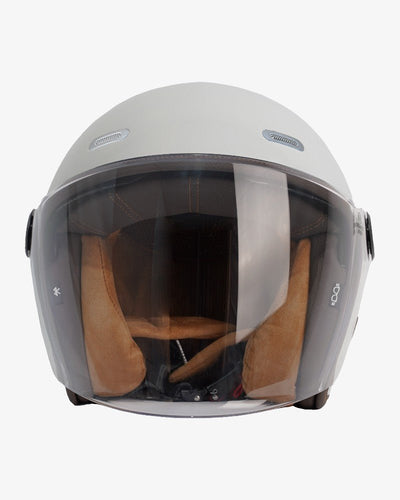 By City Metropolitan Pearl White Open Face Helmet | Veloce Club