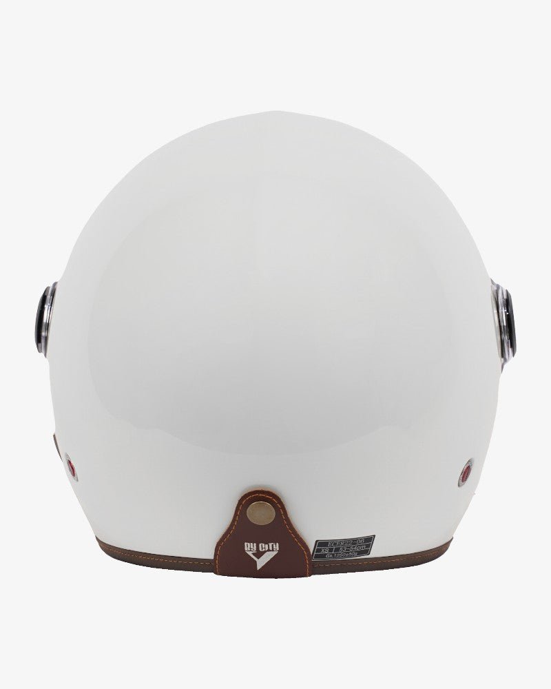 By City Metropolitan Pearl White Open Face Helmet | Veloce Club