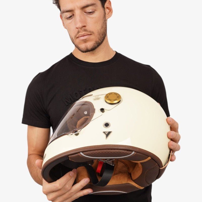 By City Roadster III Cream Helmet - available at Veloce Club
