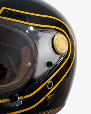 By City Roadster III Fusion Helmet - Black/Yellow - available at Veloce Club
