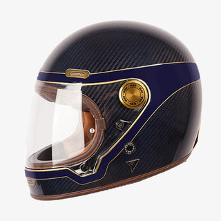 By City Roadster III Helmet - Golden Blue Carbon - available at Veloce Club