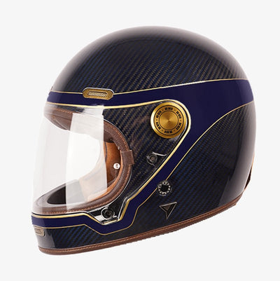 By City Roadster III Helmet - Golden Blue Carbon - available at Veloce Club