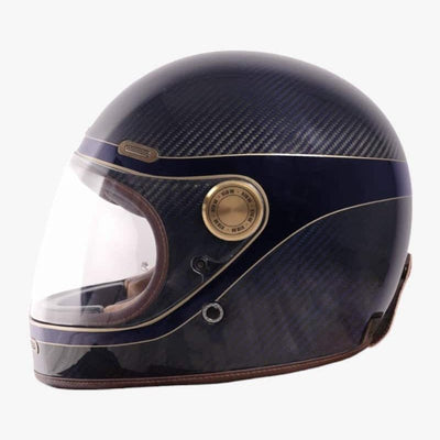 By City Roadster III Helmet - Golden Blue Carbon - available at Veloce Club