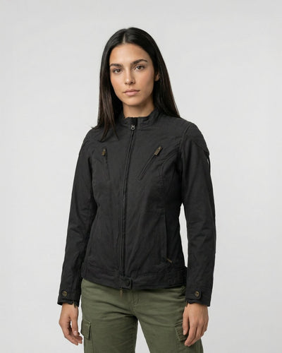 By City Spring III Ladies Motorcycle Jacket 
 in Black | Veloce Club