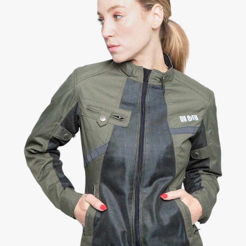 By City Sumer Route Lady Motorcycle Jacket | Veloce Club