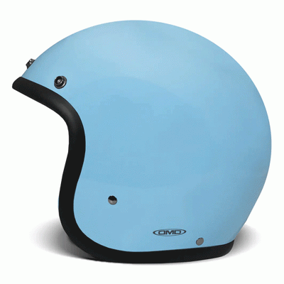 DMD Jet Retro Light Blue Open face Helmet | Veloce Club