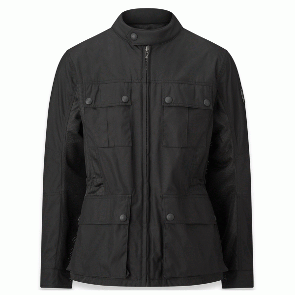 Belstaff Airflow Motorcycle Jacket in Black | Veloce Club