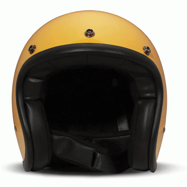 DMD Jet Retro Yellow Open face Helmet | Veloce Club