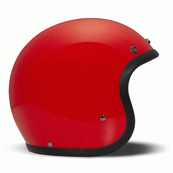 DMD Jet Retro Red Open face Helmet | Veloce Club