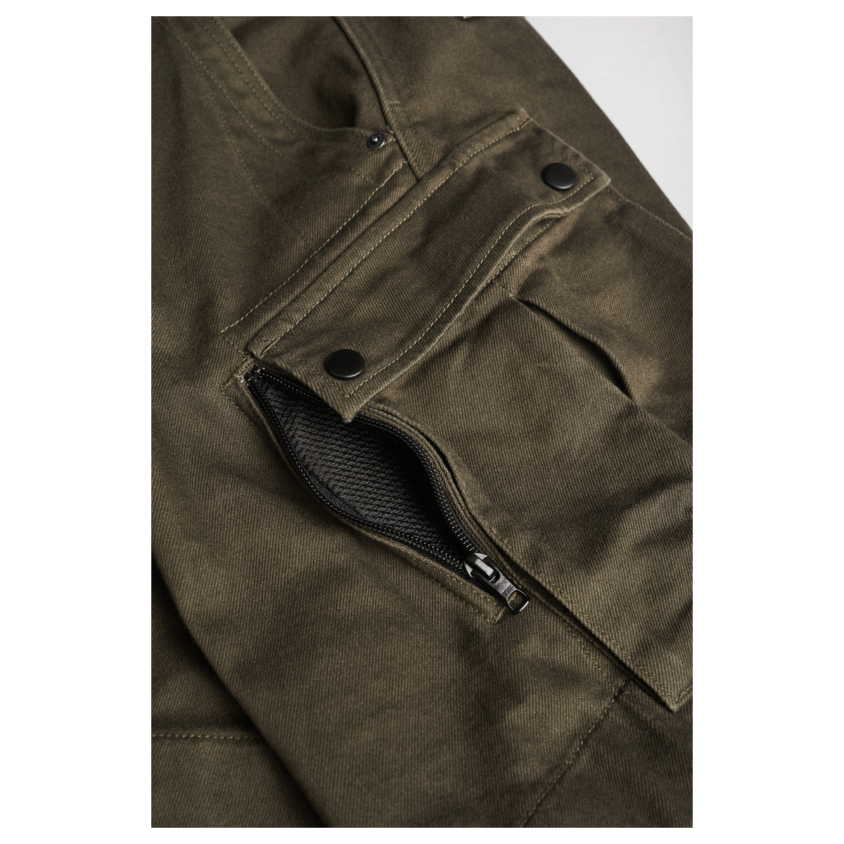 Pando Moto Mark AAA Cargo Pants in Olive | Veloce Club