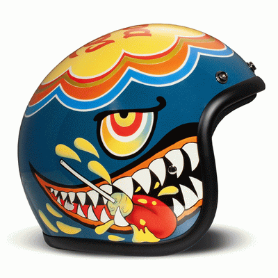 DMD Jet Retro Lollipop Open face Helmet | Veloce Club